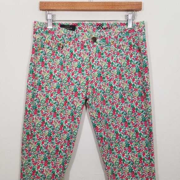 J. Crew Toothpick Ankle Floral Jeans Size 28 - Picture 2 of 9